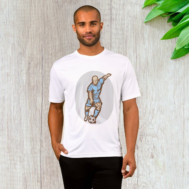 Vintage Soccer Player Illustration Retro Football  T-Shirt (Creator Uploaded)