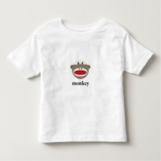 Vintage Sock Monkey with Customisable Text Toddler T-Shirt