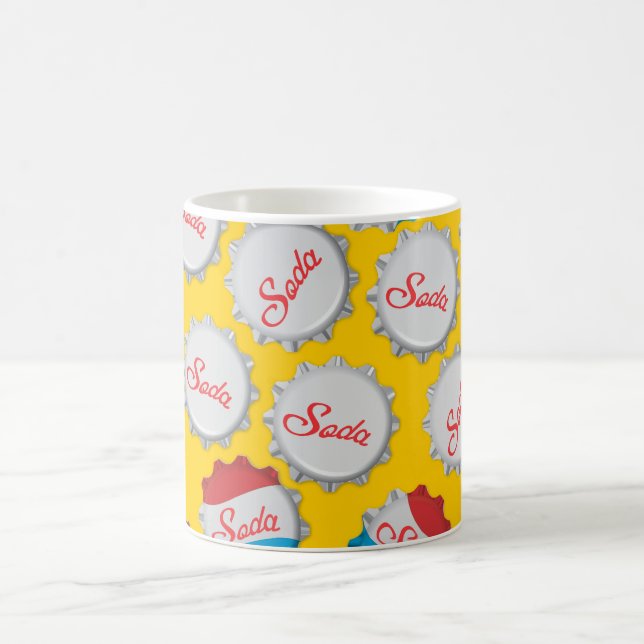 Vintage Soda Bottle Cap Coffee Mug (Center)