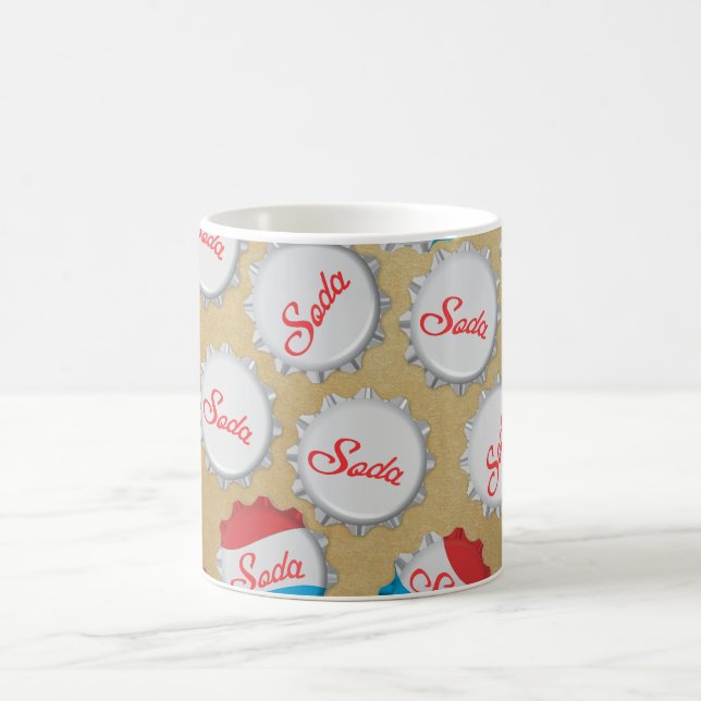 Vintage Soda Bottle Cap Coffee Mug (Center)