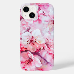 Vintage Soft Pink Petal Blossom Case-Mate iPhone 14 Case