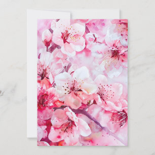 Vintage Soft Pink Petal Blossom Holiday Card