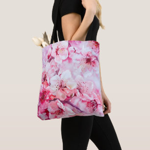 Vintage Soft Pink Petal Blossom Tote Bag