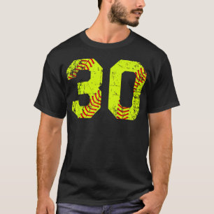 Vintage Softball 30 Jersey T-Shirt