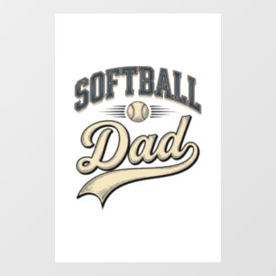 Vintage Softball Dad Sports Father Shirt Design (2