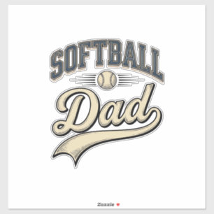 Vintage Softball Dad Sports Father Shirt Design (2
