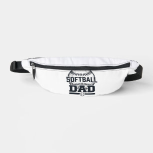 Vintage Softball Dad Vector T-Shirt Design_1 Bum Bags
