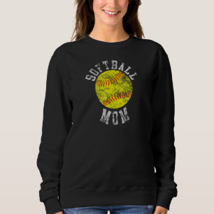 Vintage Softball Mum Sweatshirt