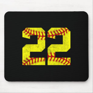 Vintage Softll 22 Jersey Number Mouse Pad
