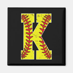 Vintage Softll Initial Letter K Magnet