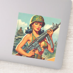 Vintage Soldier Pin-up