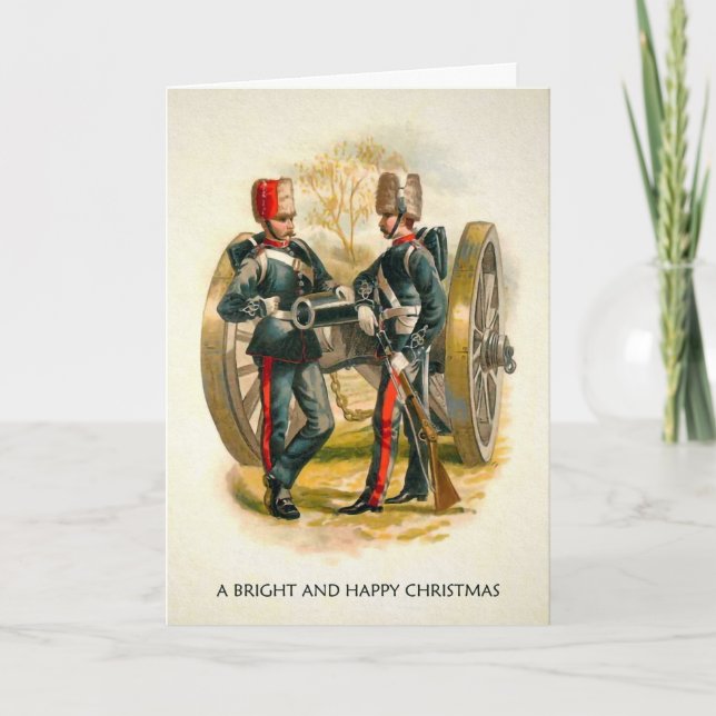 Vintage Soldiers Holiday Card (Front)