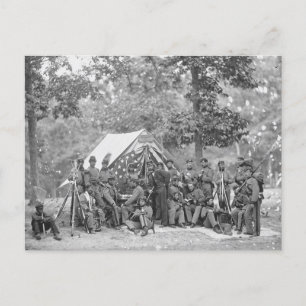 Vintage Soldiers Postcard
