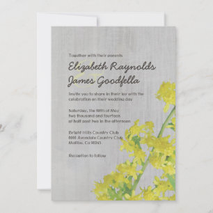 Vintage Solidago Wedding Invitations
