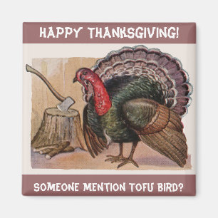 Vintage Someone Mention Tofu Bird Magnet