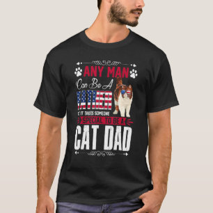 Vintage Someone Special To Be A Cat Dad Father's D T-Shirt