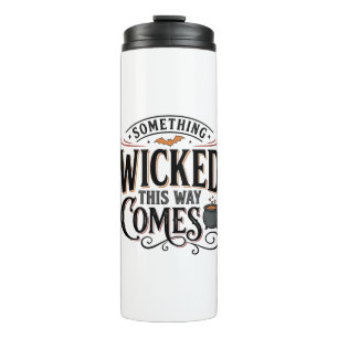 Vintage Something Wicked Halloween Shirt Design_1 Thermal Tumbler