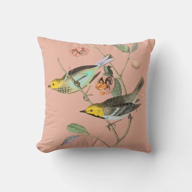 Vintage Songbird Cushion (Front)