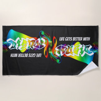 Vintage Songs of Today Beach Towel