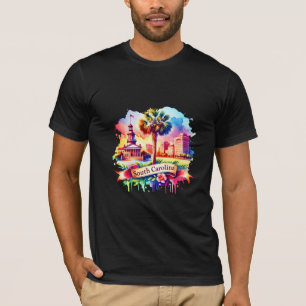 Vintage South Carolina Map Retro us state T-Shirt