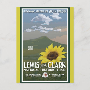 Vintage South Dakota National Park Travel Postcard