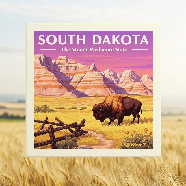 Vintage South Dakota Tile (Creator Uploaded)