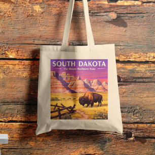 Vintage South Dakota Tote Bag