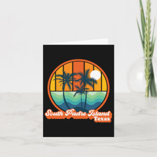 Vintage South Padre Island Texas Summer 90s Beach  Card