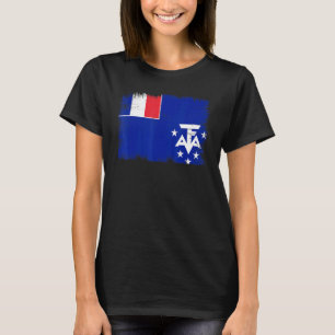 Vintage Southern Territories Flag French Southern  T-Shirt