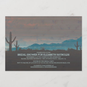 Vintage Southwestern Bridal Shower Invitations