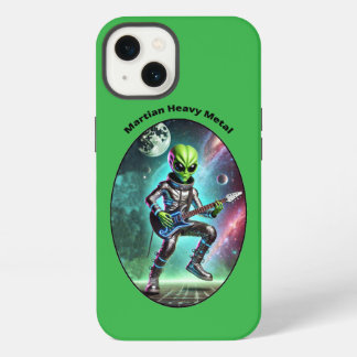 Vintage Space Alien Martian Playing the Guitar URM iPhone 13 Case