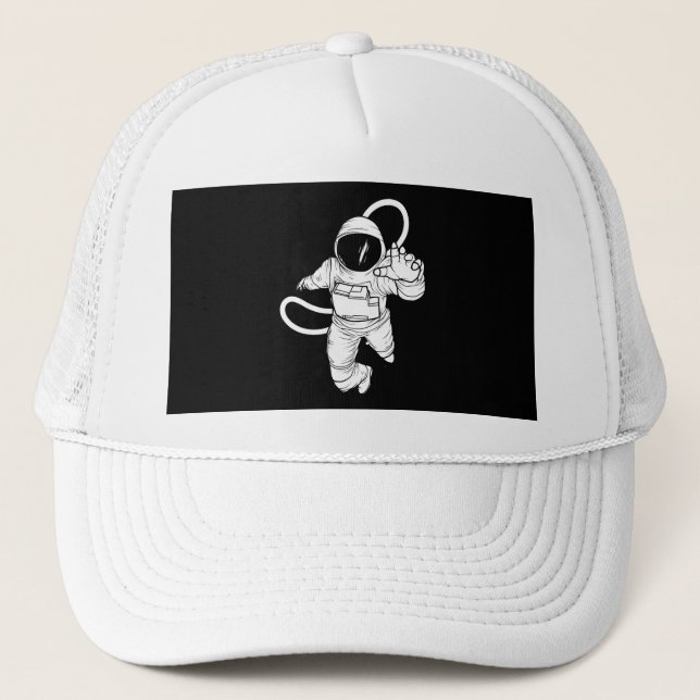 Vintage space astronaut  trucker hat (Front)