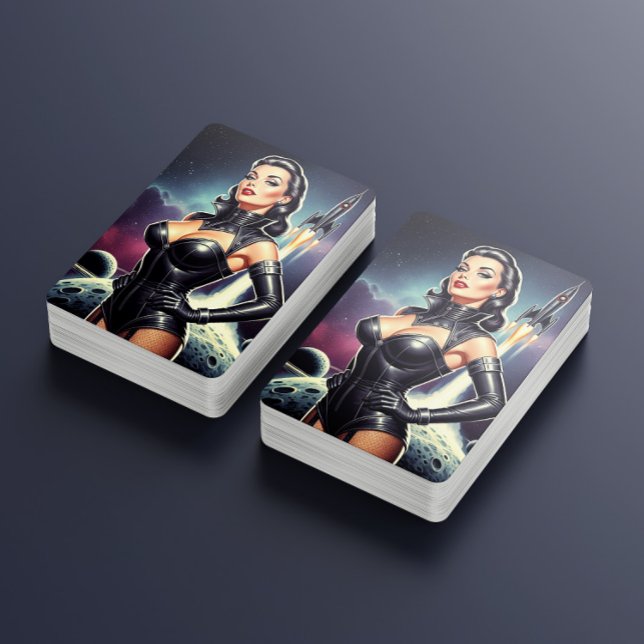 Vintage Space Pin-up Playing Cards (Creator Uploaded)