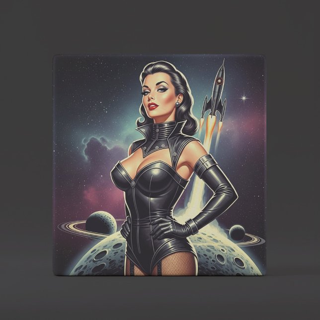 Vintage Space Pin-up Tile (Creator Uploaded)