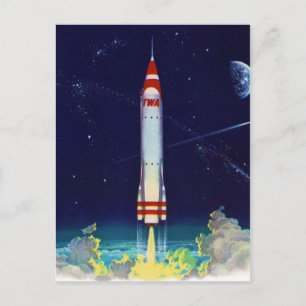Vintage Space Postcard