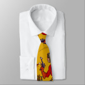 Vintage Space Toy Comic Book Character Ray Gun Tie (Tied)