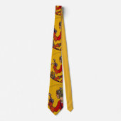 Vintage Space Toy Comic Book Character Ray Gun Tie (Front)