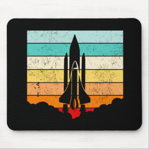 Vintage Spaceship /Space/Spacecraft Mouse Pad