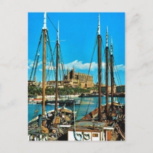 Vintage Spain, Mallorca, Palma Cathedral Postcard