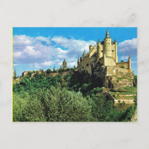 Vintage Spain, Segovia El Alchzar Postcard