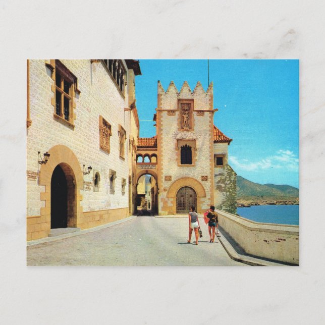 Vintage Spain,  Sitges, Museum Postcard (Front)