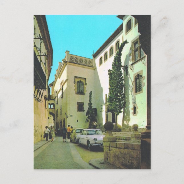 Vintage Spain, Sitges, old streets Postcard (Front)