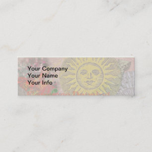 Vintage Spain Sunshine Travel Collage Retro Europe Mini Business Card