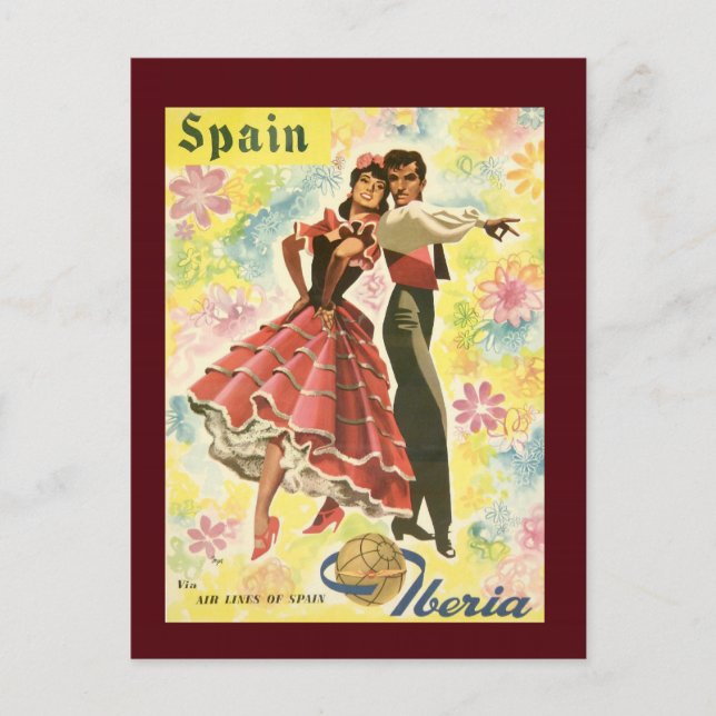 Vintage Spain Travel Postcard (Front)