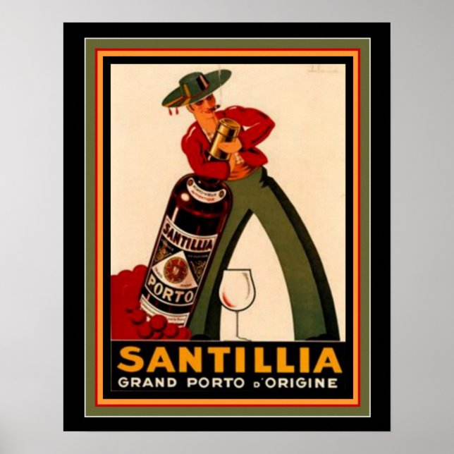 Vintage Spanish Deco Poster 16 x 20 (Front)