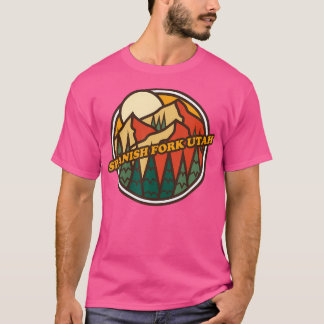 Vintage Spanish Fork Utah Mountain Hiking Souvenir T-Shirt