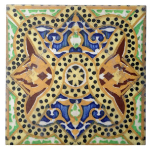 Vintage Spanish Mosaic Tile