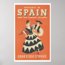 Vintage Spanish Travel Poster