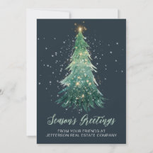 Vintage Sparkling Christmas Tree Company Business 