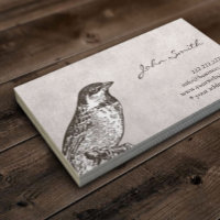 Vintage Sparrow Calling Card Profile Card